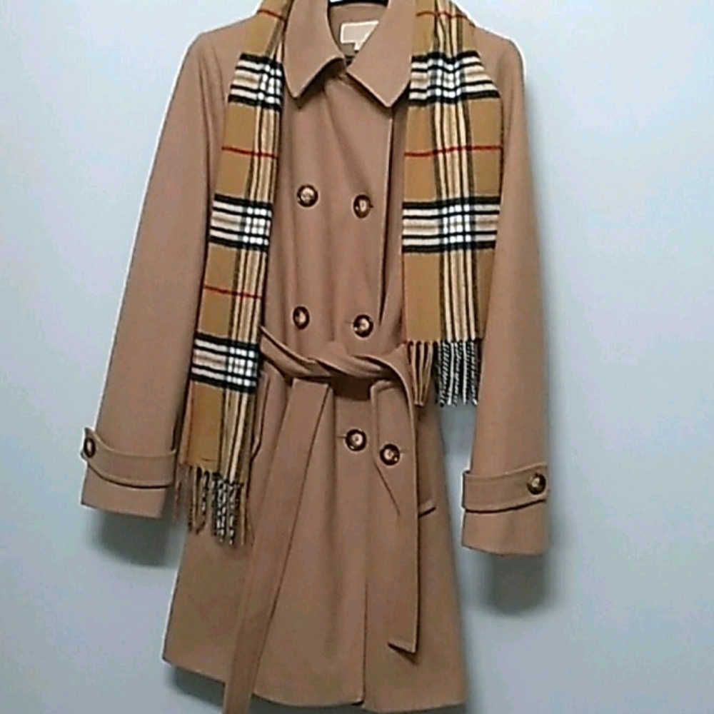 Michael Kors Trench Coat with Scarf